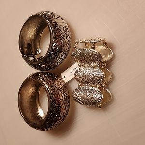Set of 3 Chunky Statement Bracelets